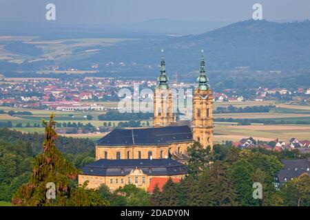 geography / travel, Germany, Bavaria, Bad Staffelstein, monastery Vierzehnheiligen in Bad Staffelstein, Additional-Rights-Clearance-Info-Not-Available Stock Photo