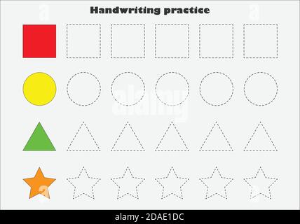 Shapes for kids printable sheet for preschool and kindergarten children ...