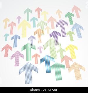 Abstract background with arrows in progress Stock Vector