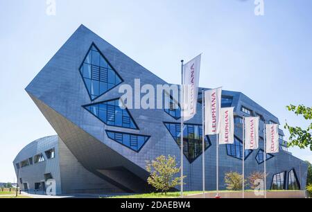 Leuphana University, central building, architect Daniel Libeskind, Lueneburg, Lower Saxony, Germany Stock Photo