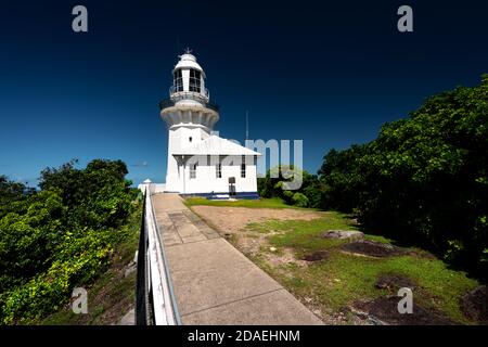 Heritage-listed Smoky Cape Lighthouse in Hat Head National Park. Stock Photo