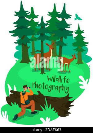 Conservation 2D vector web banner, poster Stock Vector