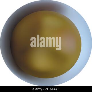 3d soup icon. Isometric soup vector icon for web design isolated on white background Stock Vector