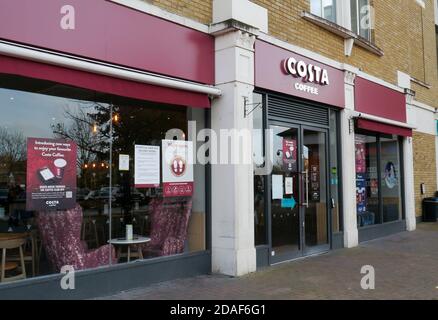 The Outside of a Costa Coffee Shop in Staines Surrey UK Stock Photo