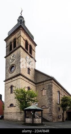 Catholic parish church St. Martin in Hillesheim Stock Photo