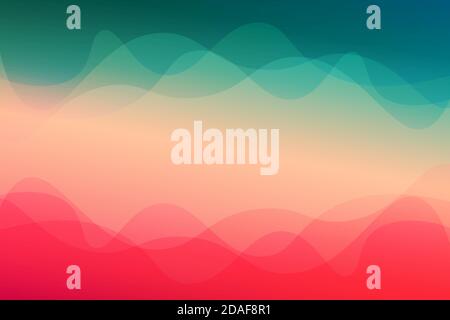 Landscape skyblue gradient fill vector abstract background minimalistic concept Stock Vector