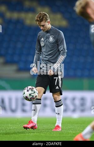 Braunschweig, Deutschland. 12th Nov, 2020. Dominik Kother (Germany). GES/Football/Test match: Germany U21- Slovenia U21, November 12th, 2020 Football/Soccer: Testmatch Under 21: Germany vs Slovenia, Braunschweig, November 12, 2020 | usage worldwide Credit: dpa/Alamy Live News Stock Photo