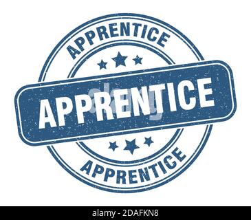 apprentice stamp. apprentice sign. round grunge label Stock Vector