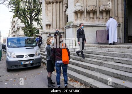 Funerals celebrated as Coronovirus stills threatens France, Lyon, France Stock Photo