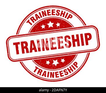 traineeship stamp. traineeship sign. round grunge label Stock Vector