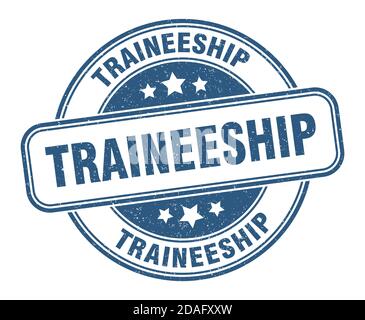 traineeship stamp. traineeship sign. round grunge label Stock Vector