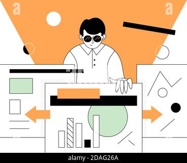 Task management - modern flat design style illustration Stock Vector ...
