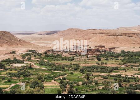 Ouarzazate is a city south of Morocco’s High Atlas mountains, known as a gateway to the Sahara Desert, Africa Stock Photo