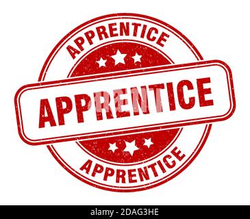 apprentice stamp. apprentice sign. round grunge label Stock Vector