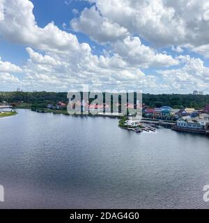 Orlando,FL/USA-10/5/19: An aerial view of a Disney resort in Orlando, Florida.