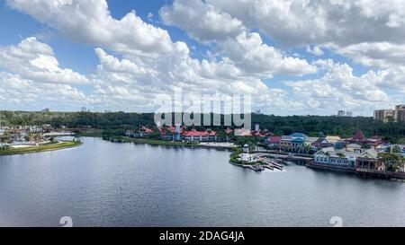 Orlando,FL/USA-10/5/19: An aerial view of a Disney resort in Orlando, Florida.