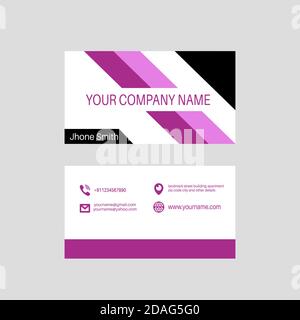 Visiting and business card vector illustration  design. Stock Vector