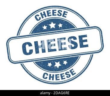 cheese stamp. cheese sign. round grunge label Stock Vector