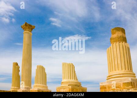 Roman ruins at Uthina (also known as Oudna), Ben Arous Governorate, Tunisia Stock Photo