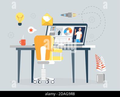 User interface designer concept vector. UI, UX app template creation installation. Creating design of landing page. Rocket, pains are shown Stock Vector