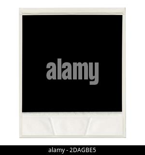 Retro realistic blank instant photo with shadow Stock Photo