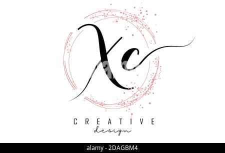Creative Circle Letter XC Logo Design Vector Template. Initial Linked ...