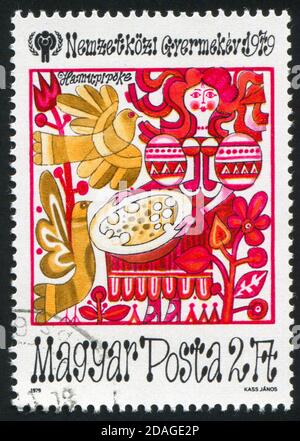 Hungary Postage Stamp - Birds Stock Photo - Alamy