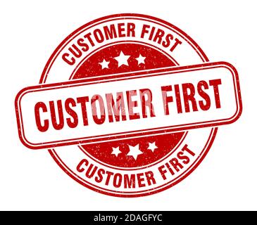Red Customer First Rubber Stamp Seal Vector Stock Vector Image & Art ...
