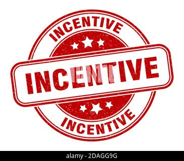 incentive stamp. incentive sign. round grunge label Stock Vector