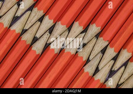 abstract background from colorful pencils Stock Photo
