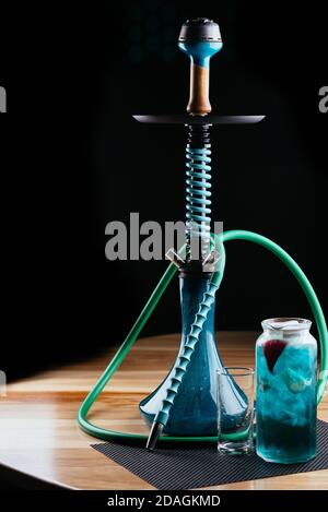 hookahs and refreshing lemonade on the table Stock Photo