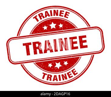 trainee stamp. trainee sign. round grunge label Stock Vector
