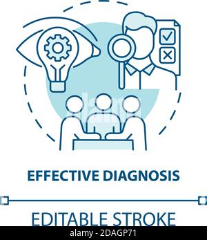 Diagnosis turquoise concept icon Stock Vector Image & Art - Alamy