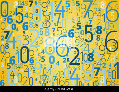 Numbers vector background Stock Vector