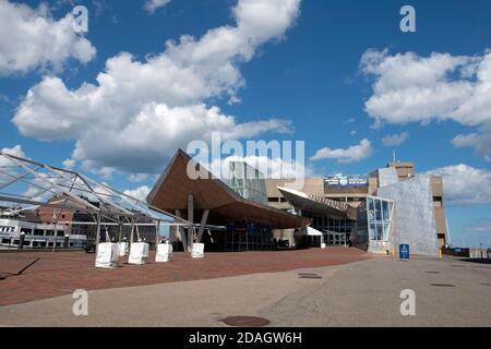 The New England Aquarium is a public aquarium located in Boston, Massachusetts, USA. Stock Photo