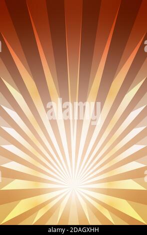 Vector illustration background of retro comic book style striped explosion or rays of sunburst with light and dark gradient Stock Vector