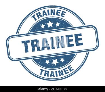 trainee stamp. trainee sign. round grunge label Stock Vector
