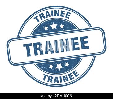 trainee stamp. trainee sign. round grunge label Stock Vector