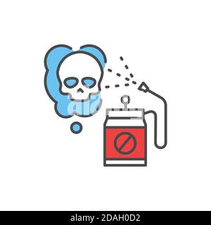 Pesticide color line icon. Pictogram for web page, mobile app, promo. Stock Vector