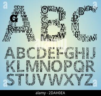 ABC vector typeset Stock Vector