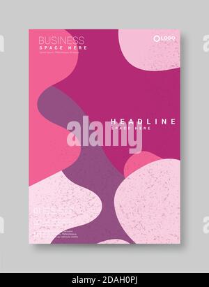 Hand drawn texture posters. Abstract doodle banners with modern trendy geometric shapes and grunge textures. Vector set stock illustration Stock Vector