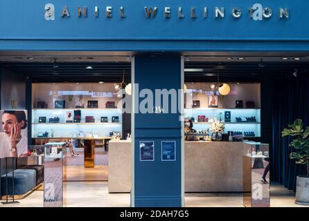 Daniel Wellington brand logo seen Carnaby in London, UK Stock Photo - Alamy