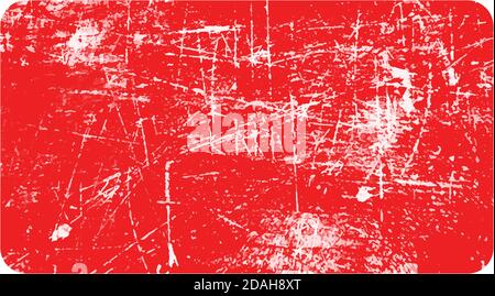 illustration vector red rectangular horizontal grunge rubber texture stamp Stock Vector