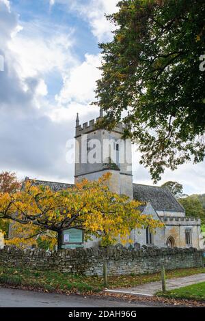 St Eadburgha's church in autumn. Broadway, Cotswolds, Worcestershire, England Stock Photo