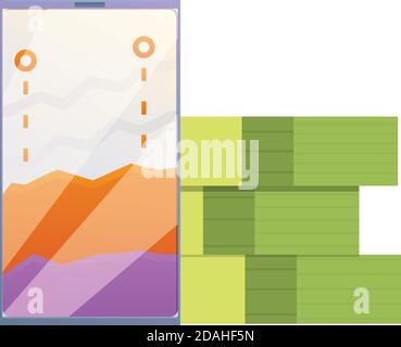Monetization icon. Cartoon of monetization vector icon for web design isolated on white background Stock Vector