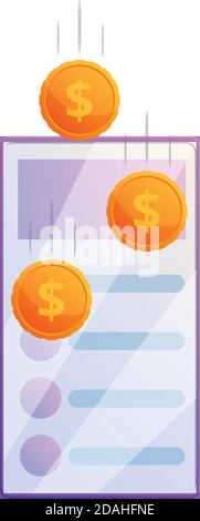 Data monetization icon. Cartoon of data monetization vector icon for web design isolated on white background Stock Vector