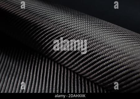 Twill weave carbon fiber roll Stock Photo