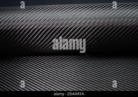 Twill weave carbon fiber roll Stock Photo