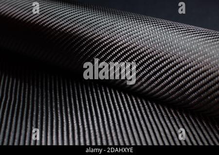 Twill weave carbon fiber roll Stock Photo