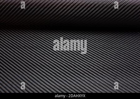 Twill weave carbon fiber roll Stock Photo